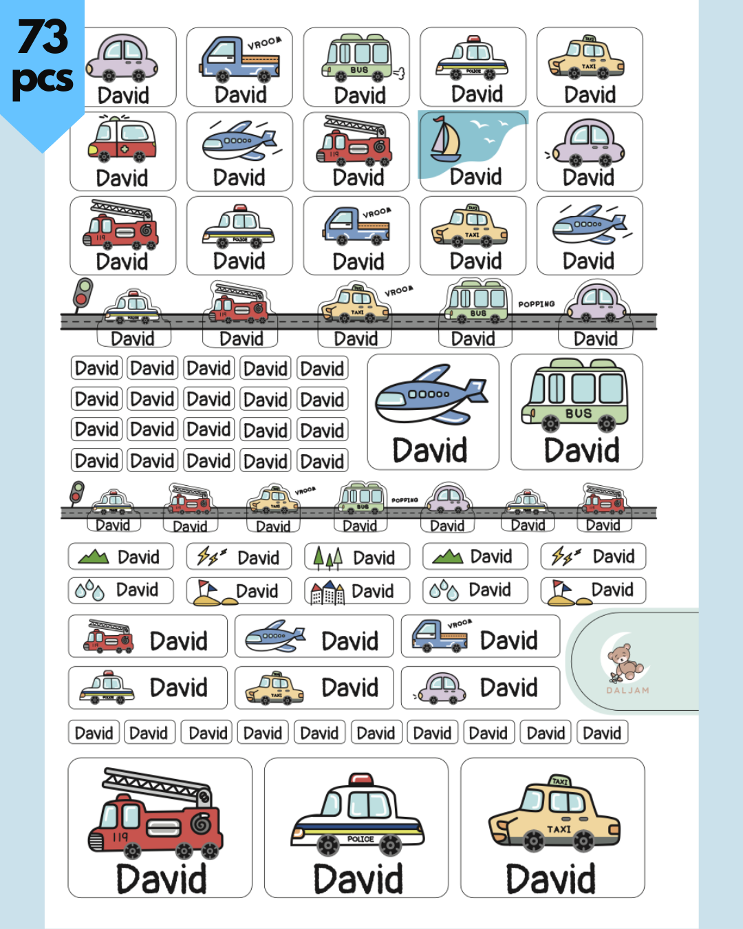 Name Stickers