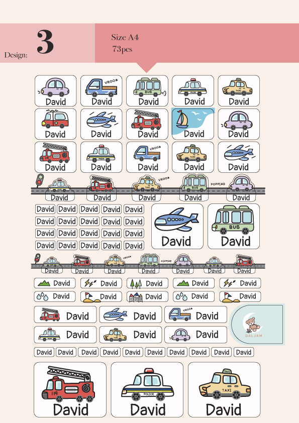 Name Stickers