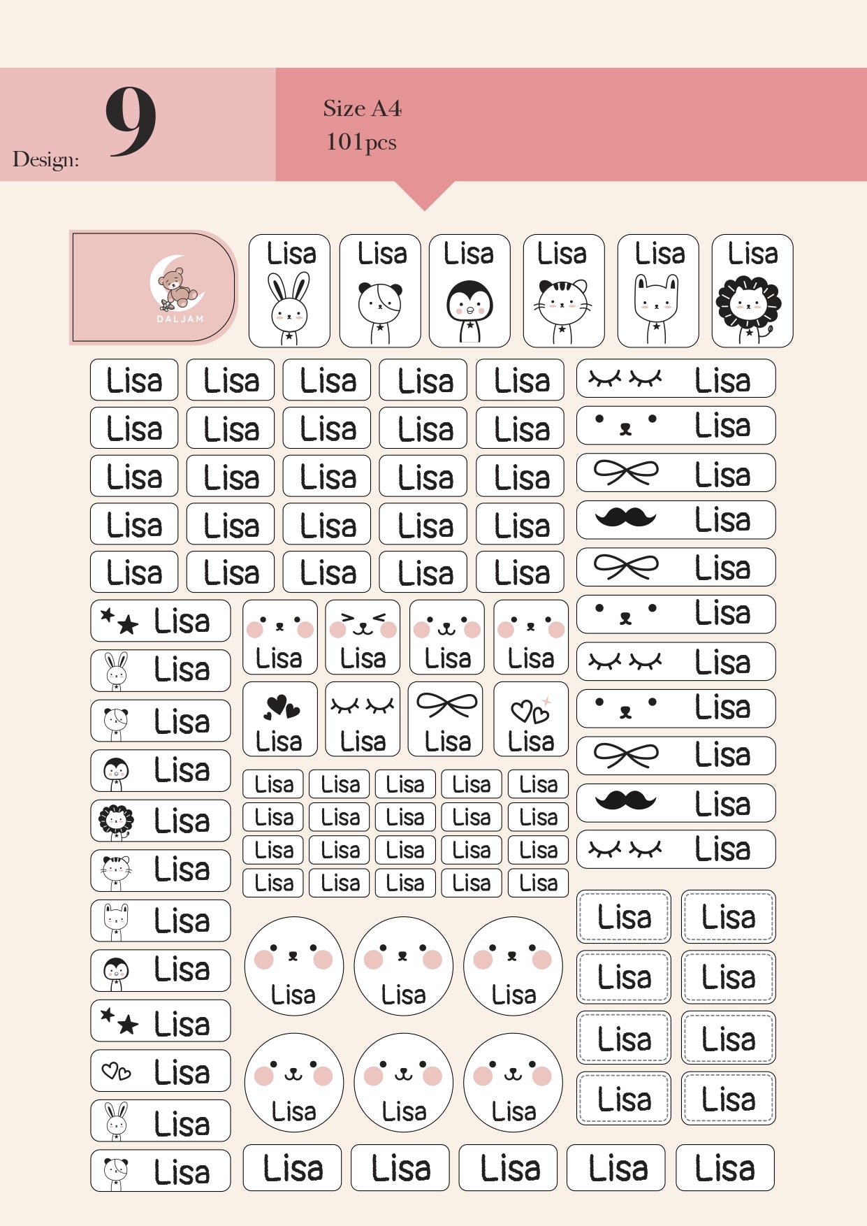 Name Stickers