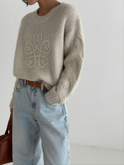 Wool Floral Knit