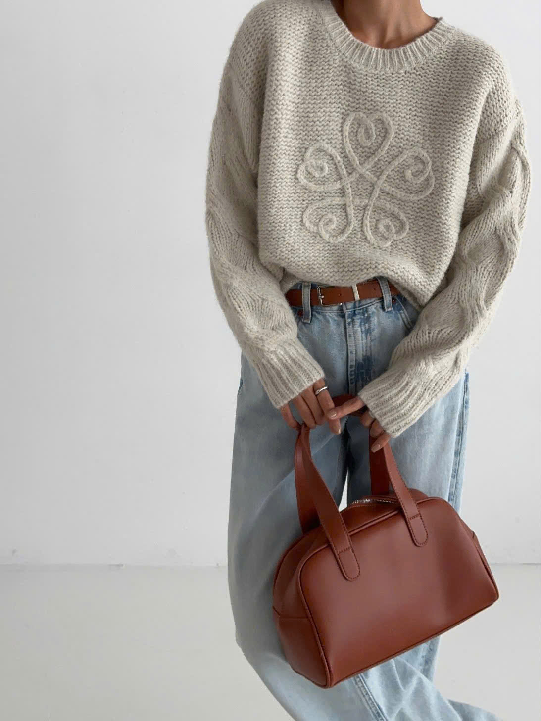 Wool Floral Knit